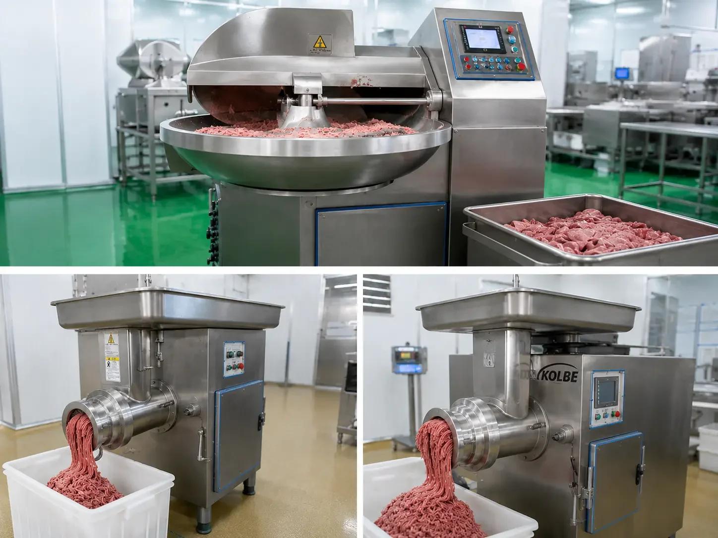 斩拌机与绞肉机 industrial food machinery